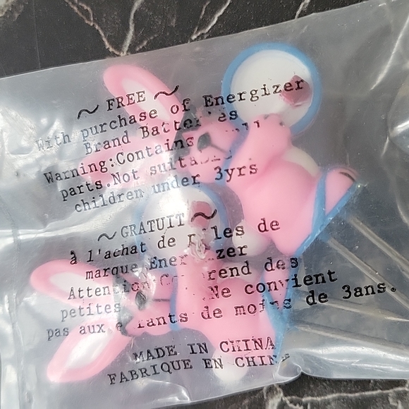 Energizer Bunny Promotional Corn Cob Picks - 1 Pair Holders Handles new - Picture 2 of 3